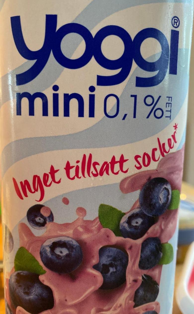 Fotografie - Yoggi Mini yoghurt blåbär 0,1% fett