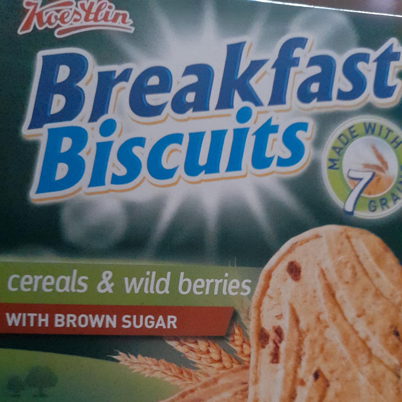 Fotografie - Breakfast biscuits Cereals & Wild Berries Koestlin