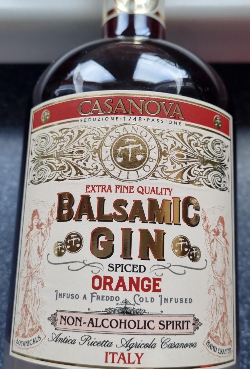 Fotografie - Balsamic Gin Spiced Orange non alcoholic spirit Casanova