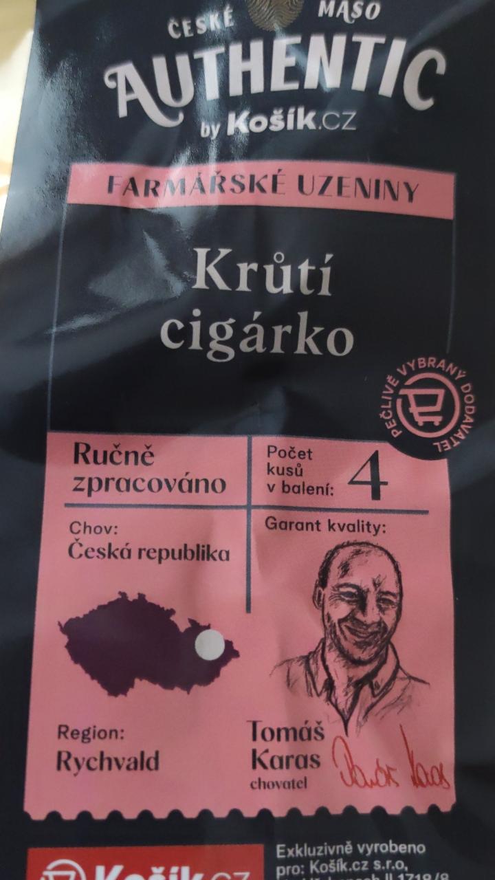 Fotografie - Krůtí cigárko Authentic by Košík.cz