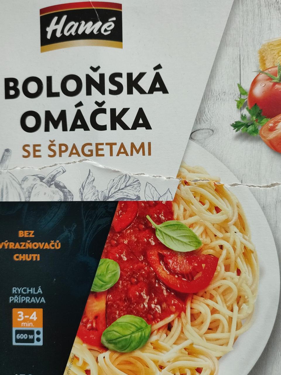 Fotografie - Boloňská omáčka se špagetami Hamé