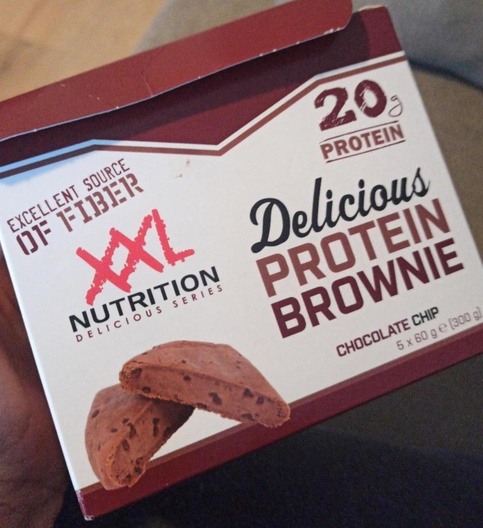 Fotografie - Delicious Protein Brownie Chocolade Chip XXL Nutrition