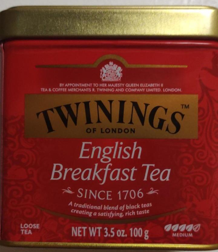 Fotografie - English Breakfast Tea Twinings of London