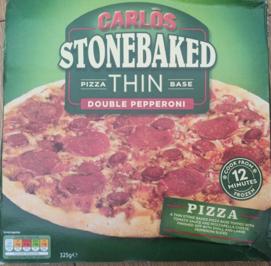 Fotografie - Carlos stonebaked double pepperoni pizza 