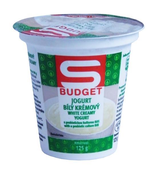 Fotografie - S Budget jogurt bílý krémový