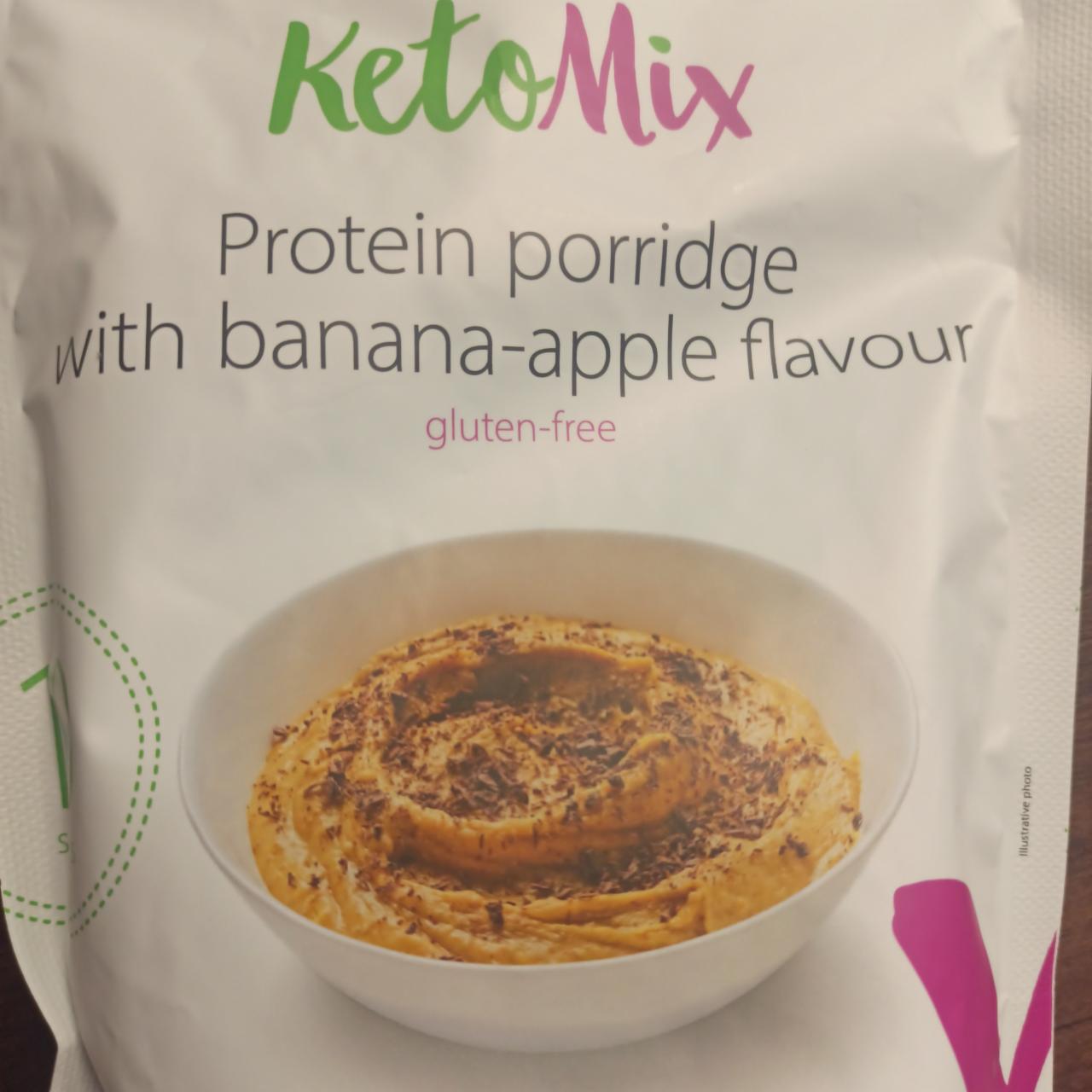 Fotografie - Protein porridge with banana-apple flavour gluten-free KetoMix