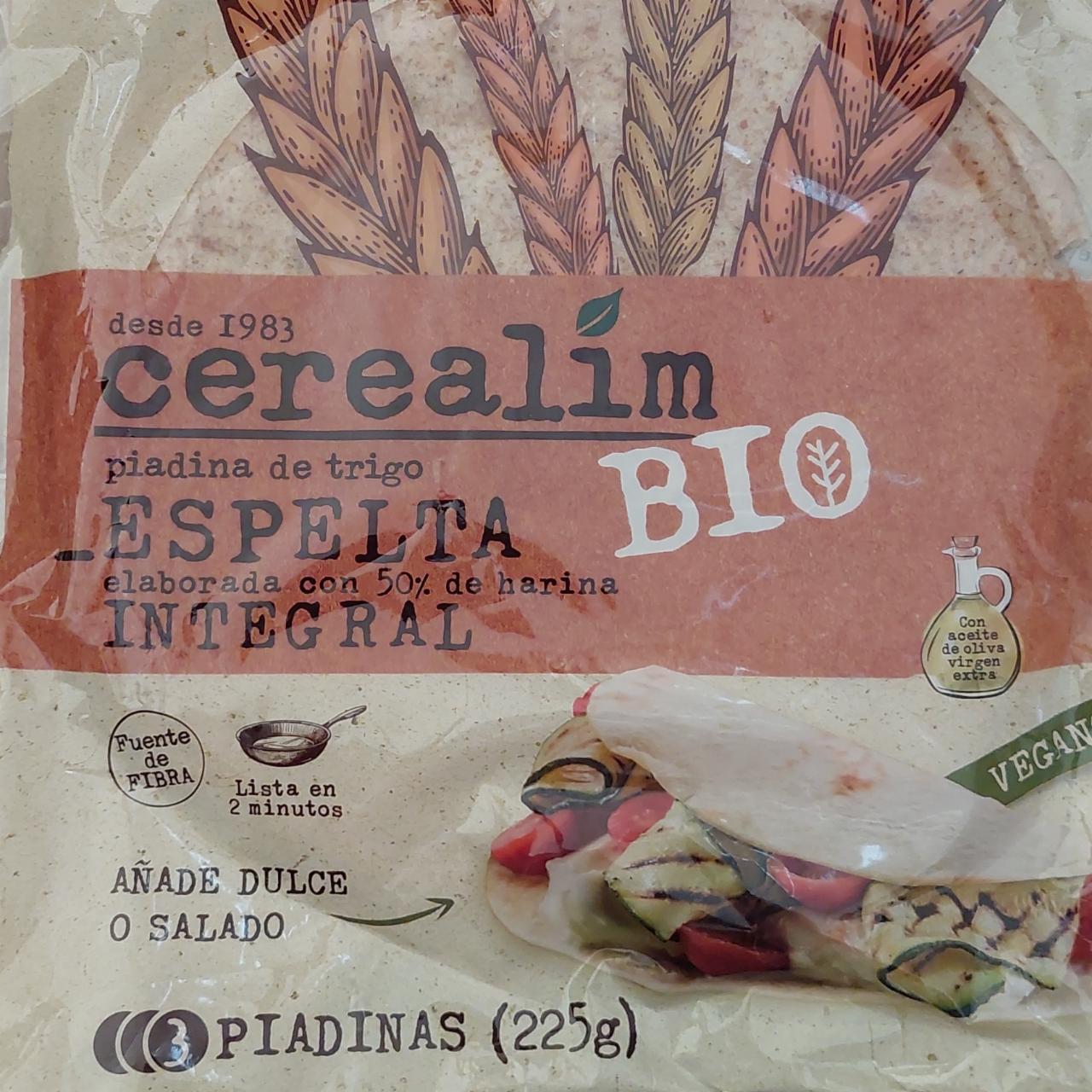 Fotografie - Bio Piadina de trigo espelta 50% integral Cerealim