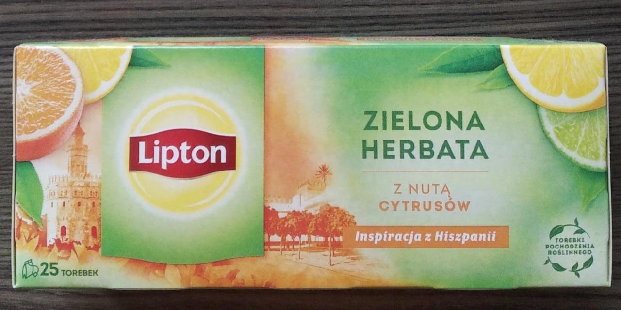 Fotografie - Zielona herbata z nutą cytrusów Lipton
