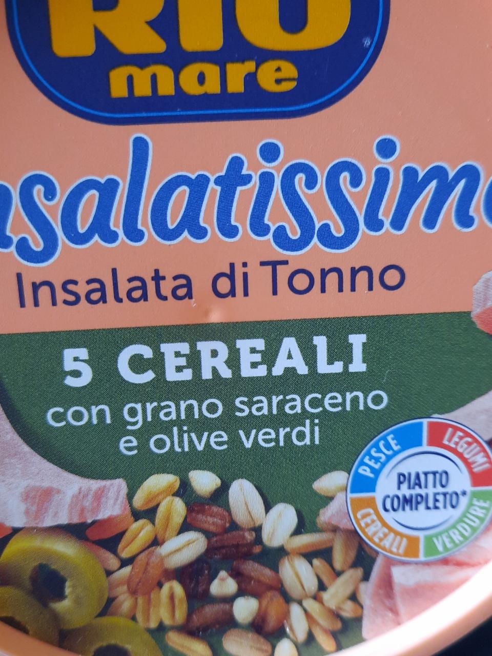 Fotografie - Insalatissime Insalata di Tonno 5 Cereali con grano saraceno e olive verdi Rio mare
