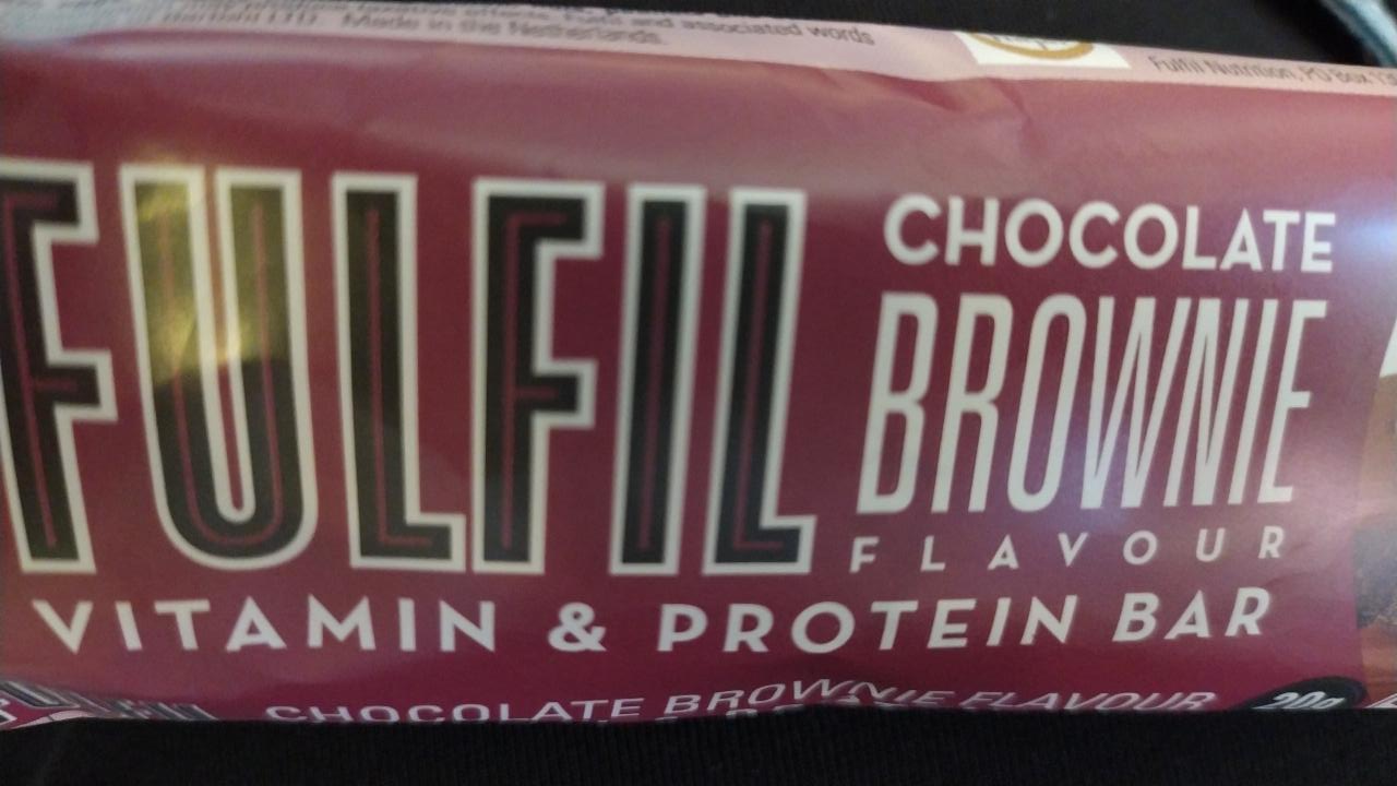 Fotografie - Chocolate brownie protein bar Fulfil