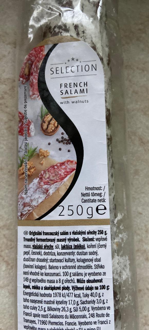 Fotografie - French salami with walnuts Selection
