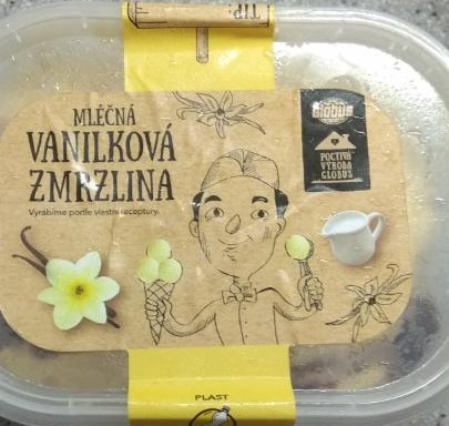 Fotografie - Mléčná vanilková zmrzlina Globus