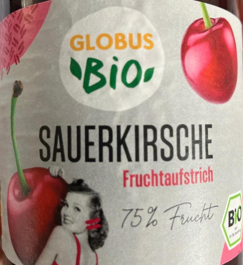 Fotografie - Sauerkirsche Fruchtaufstrich Globus Bio