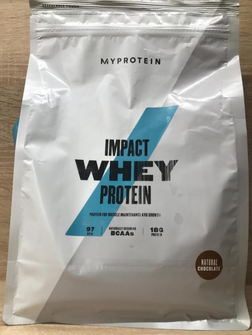 Fotografie - Impact Whey Protein Natural Chocolate Myprotein