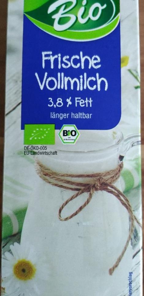 Fotografie - Frische Vollmilch 3,8 % Fett K-Bio