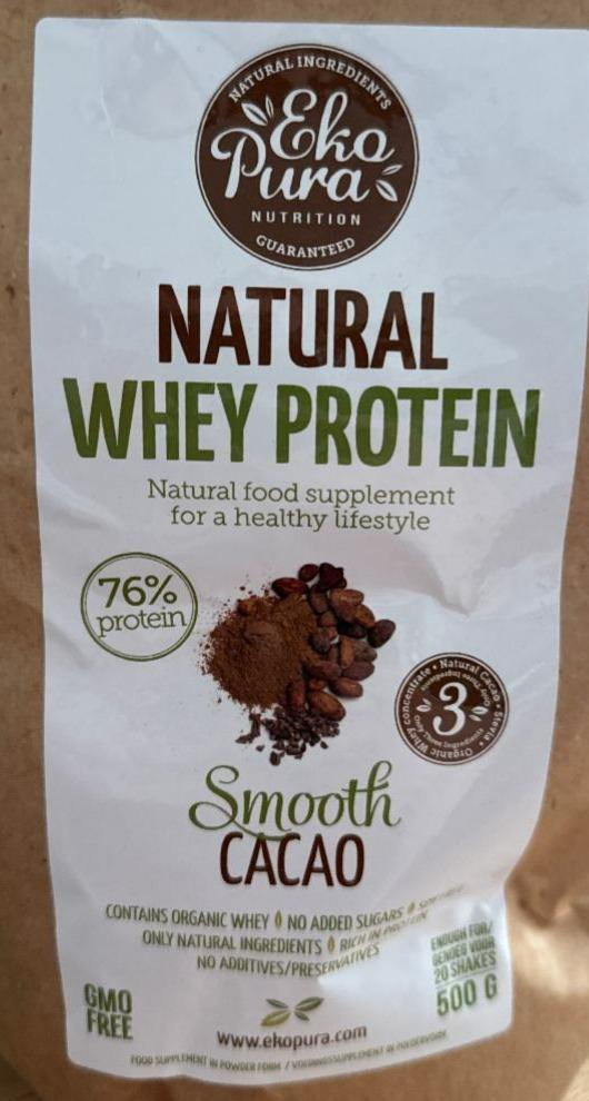 Fotografie - Natural Whey protein Smooth Cacao Ekopura