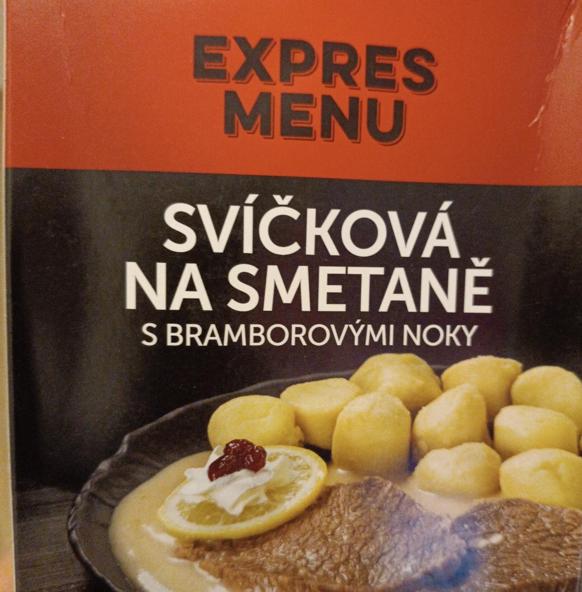Fotografie - Svíčková na smetaně s bramborovými noky Expres menu