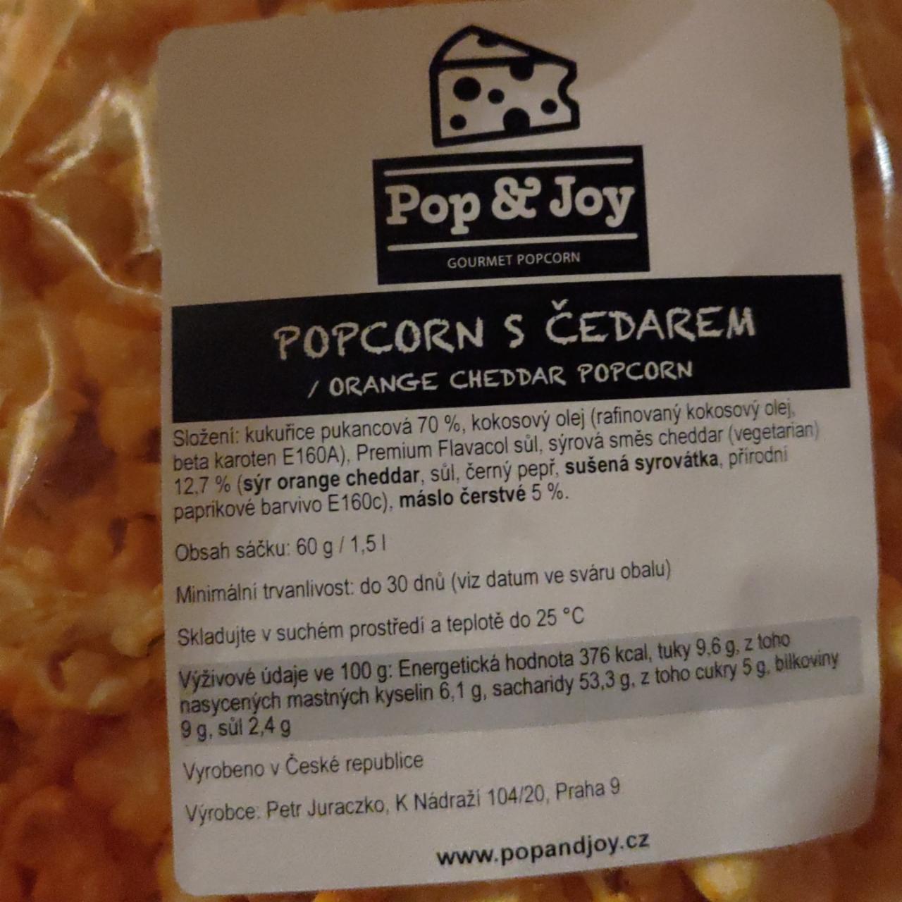 Fotografie - Pop & Joy popcorn čedar a jalapeňo