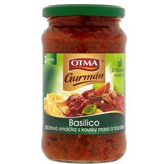 Fotografie - Basilico rajčatová omáčka s kousky masa a bazalkou OTMA Gurmán