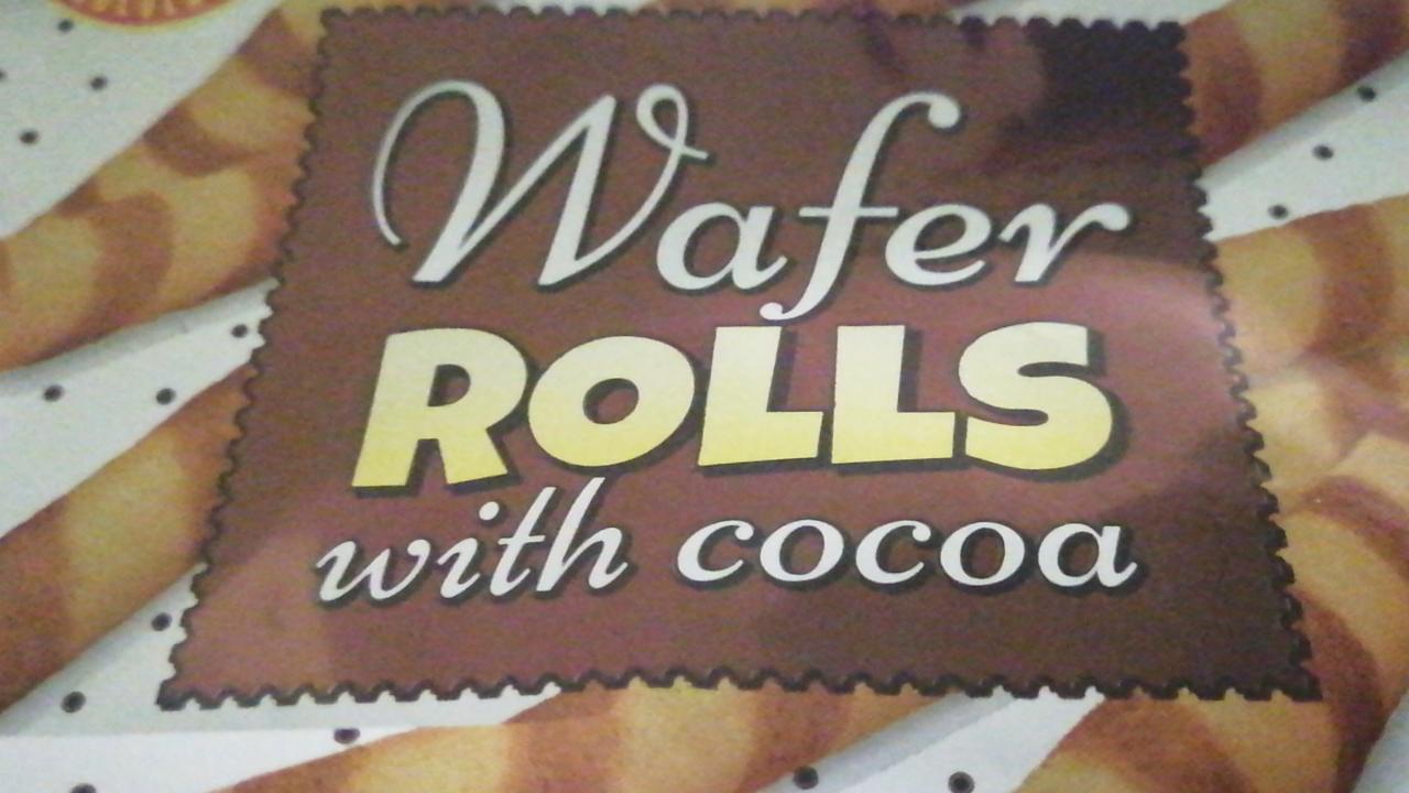 Fotografie - Wafer Rolls with cocoa