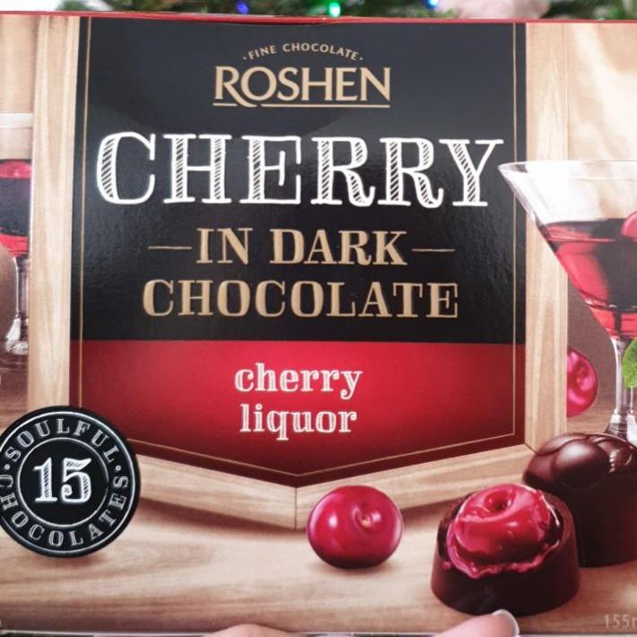 Fotografie - Cherry in dark chocolate cherry liquor Roshen