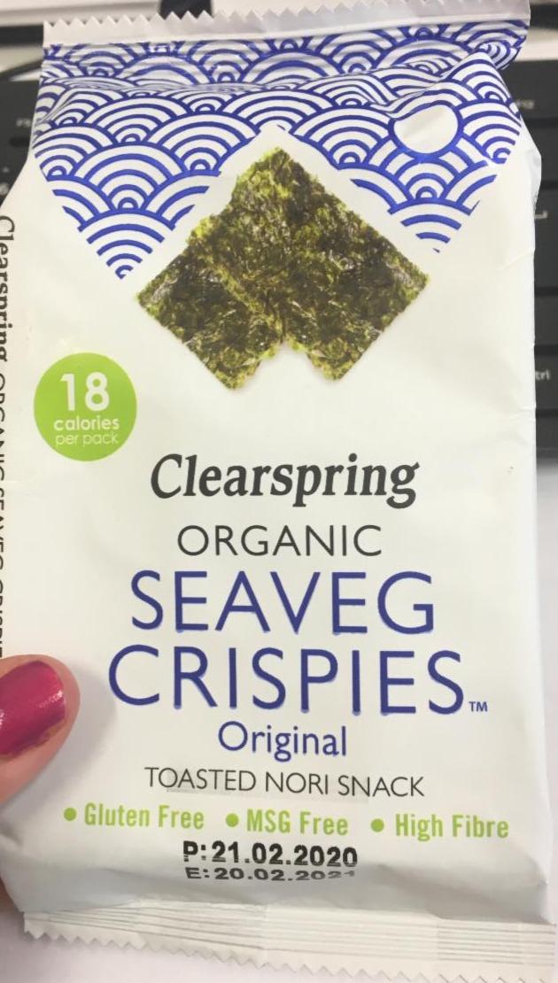 Fotografie - Organic Seaveg Crispies Original Clearspring