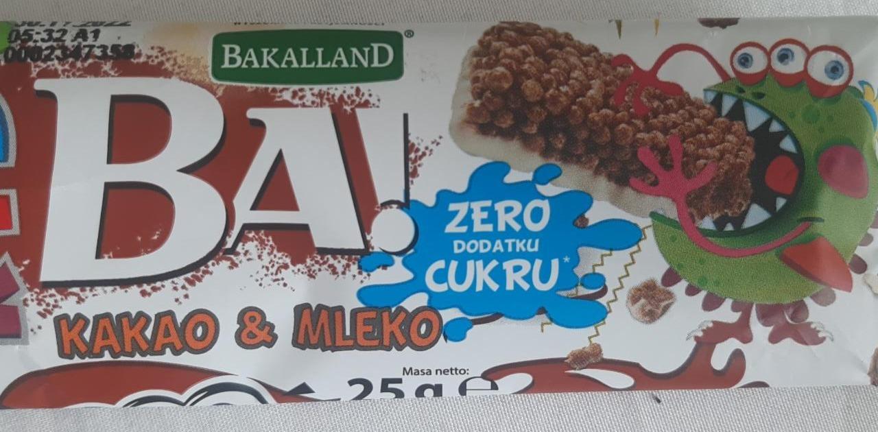 Fotografie - BA! kakao & mleko Zero cukru Bakalland