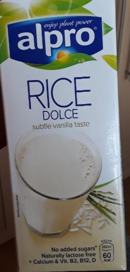 Fotografie - RACIO Alpro Rice Drink Rýžový nápoj obohacený vápníkem a vitaminy