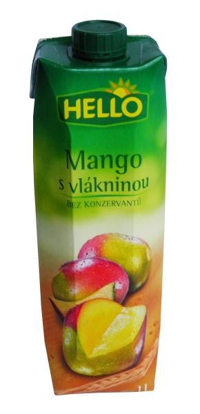 Fotografie - Hello juice mango s vlakninou