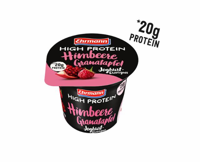 Fotografie - High Protein Himbeere-Granatapfel Joghurt Ehrmann