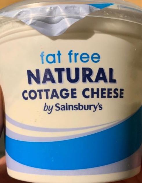 Fotografie - fat free Natural Cottage cheese by Sainsbury's
