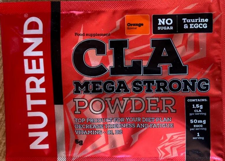 Fotografie - Cla MegaStrong Powder Orange Nutrend