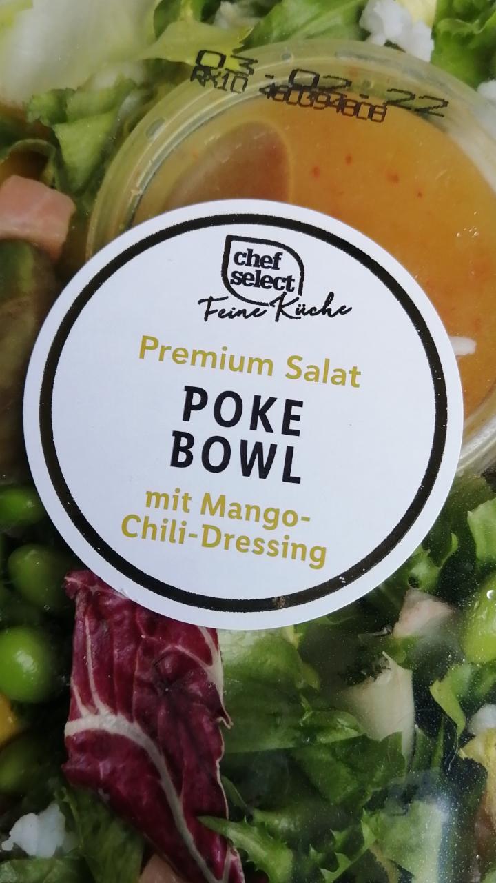 Fotografie - Premium Salat Poke Powl mit Mango-Chili-Dressing Chef Select