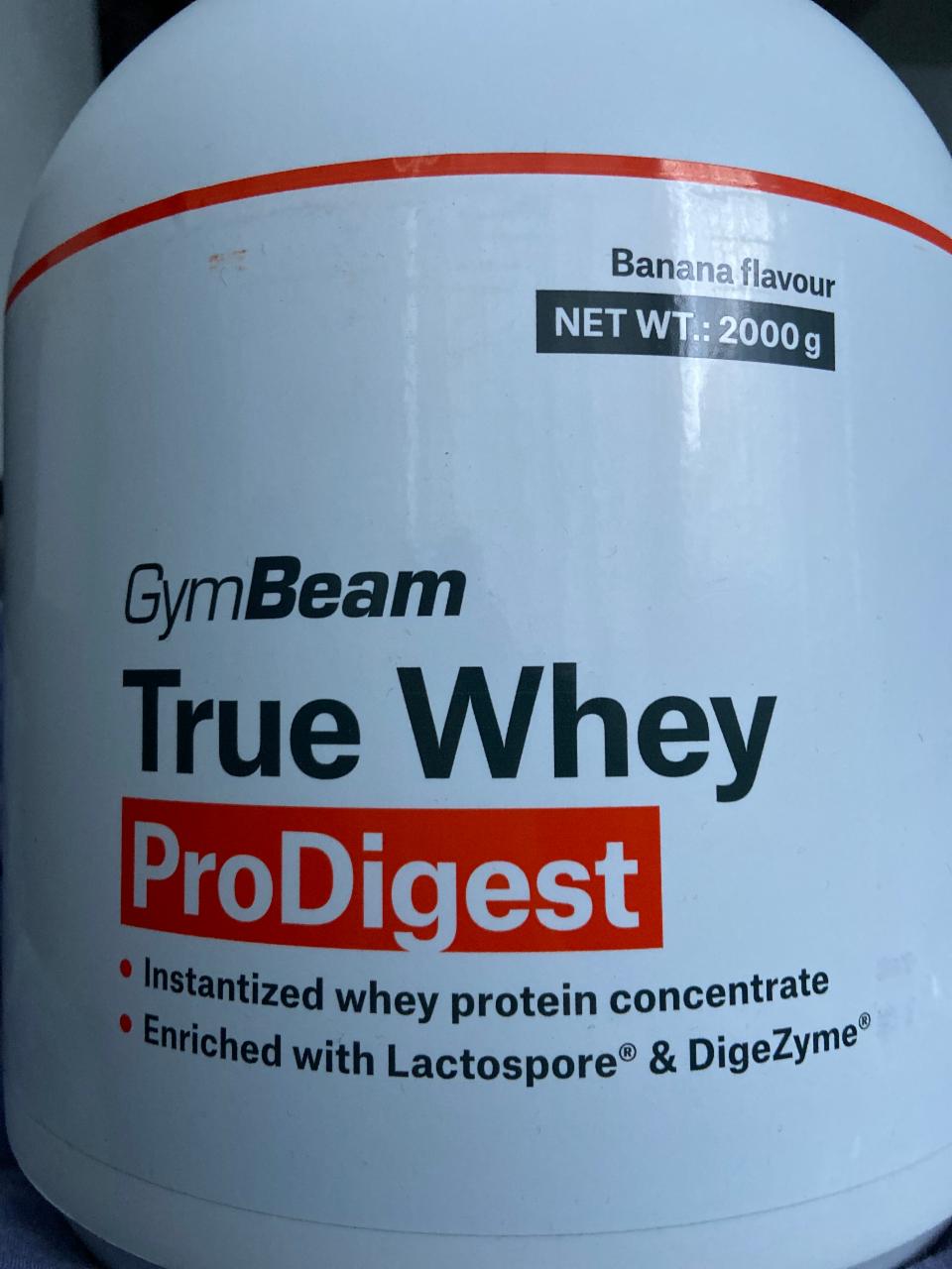 Fotografie - True Whey ProDigest protein Banana flavour GymBeam