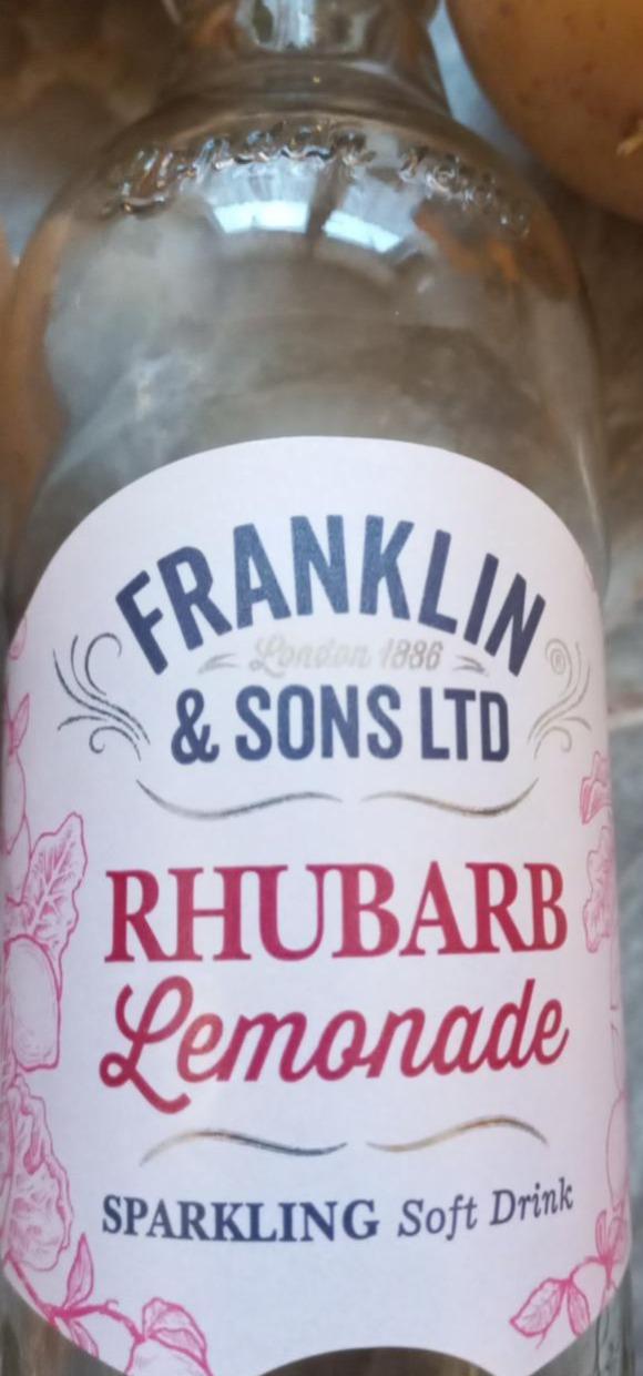 Fotografie - Rhubarb Lemonade Sparkling Soft Drinks Franklin & Son