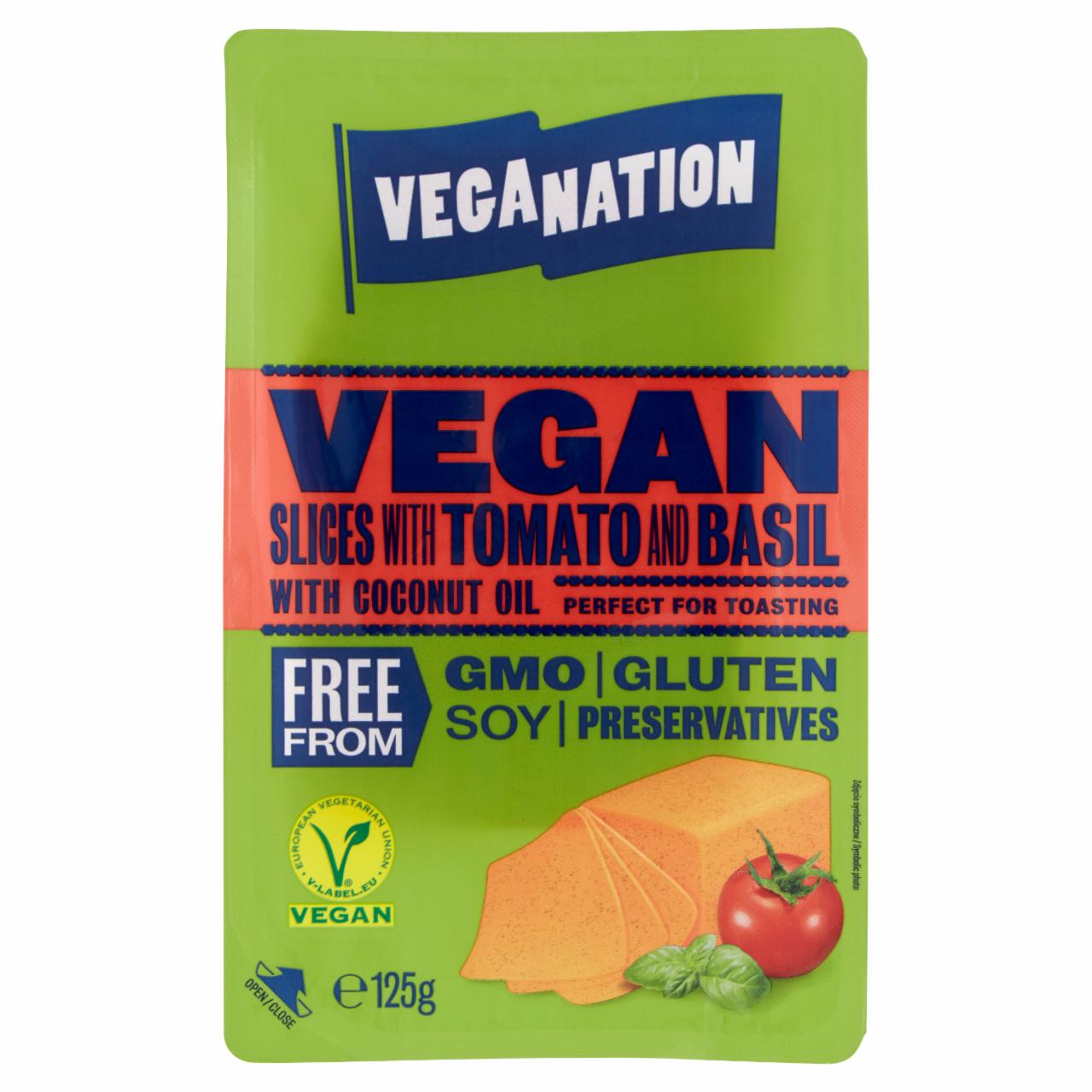 Fotografie - Vegan Slices with Tomato and Basil Veganation