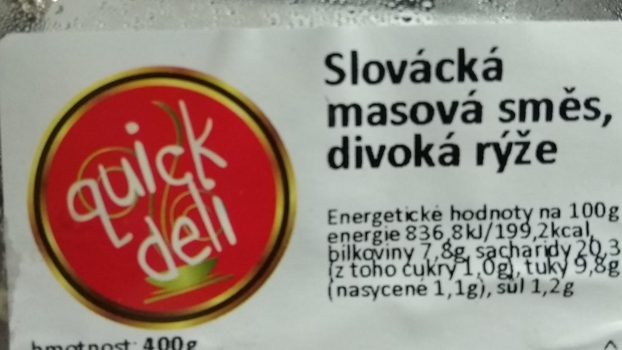 Fotografie - Slovácká masová směs, divoká rýže Quick deli