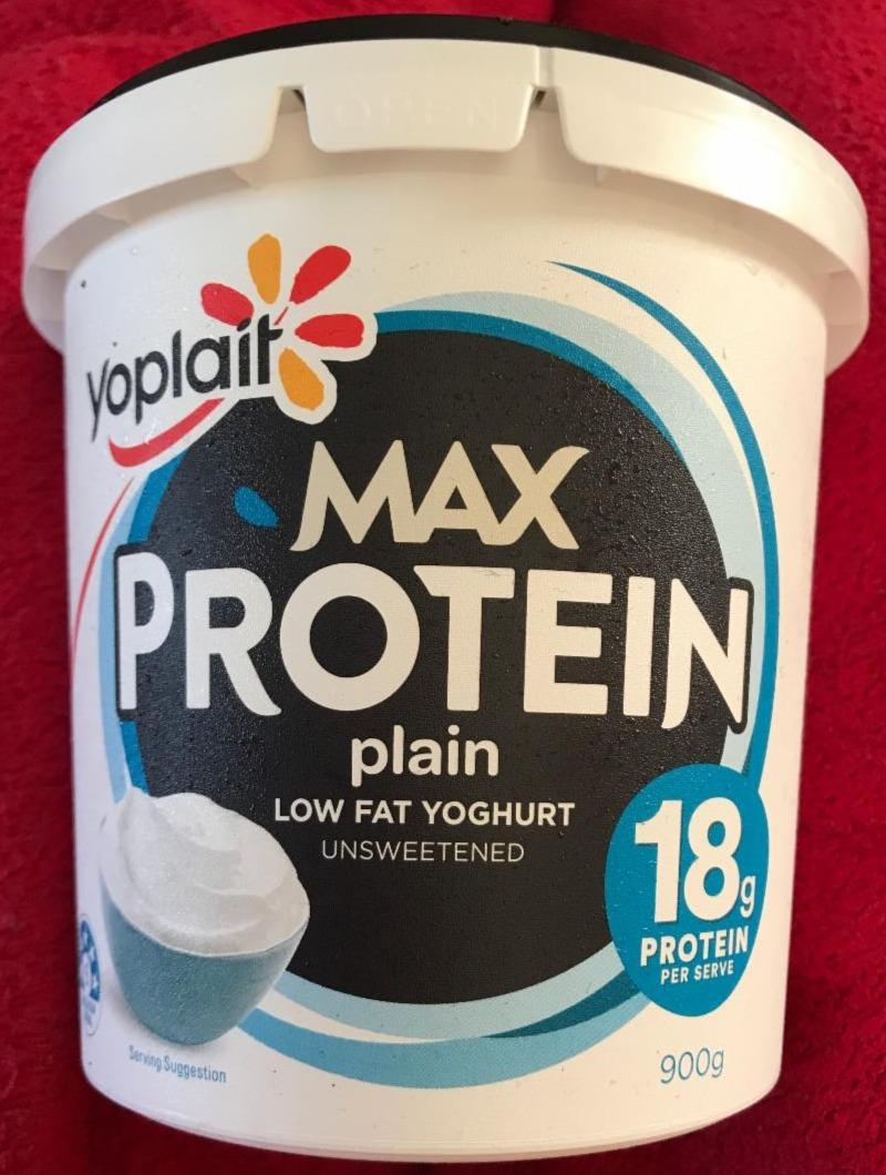 Fotografie - Max Protein plain low fat Yoghurt unsweetened Yoplait
