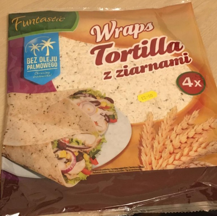 Fotografie - tortilla wraps funtastic celozrnná