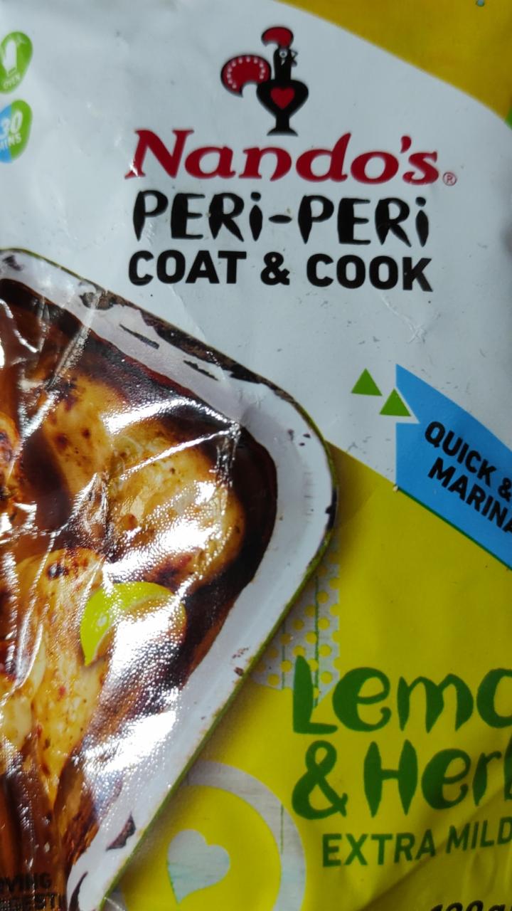 Fotografie - Lemon & Herb Extra Mild Nando's Peri-Peri Coat & Cook