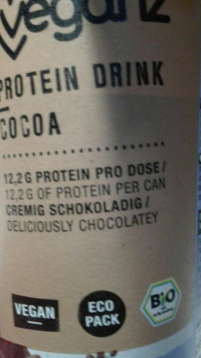 Fotografie - Bio Protein Drink Cocoa Veganz