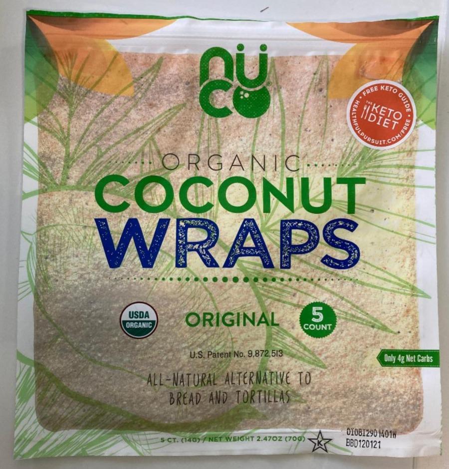 Fotografie - Organic Coconut Wraps nuco