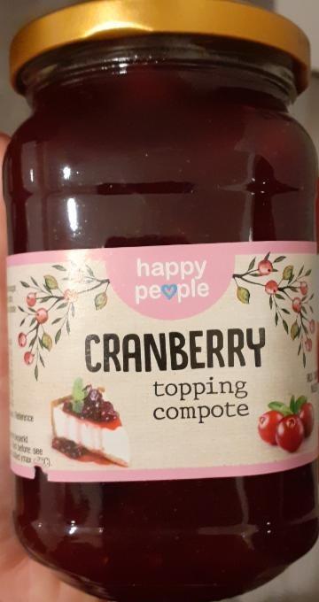 Fotografie - Cranberry topping compote Happy people