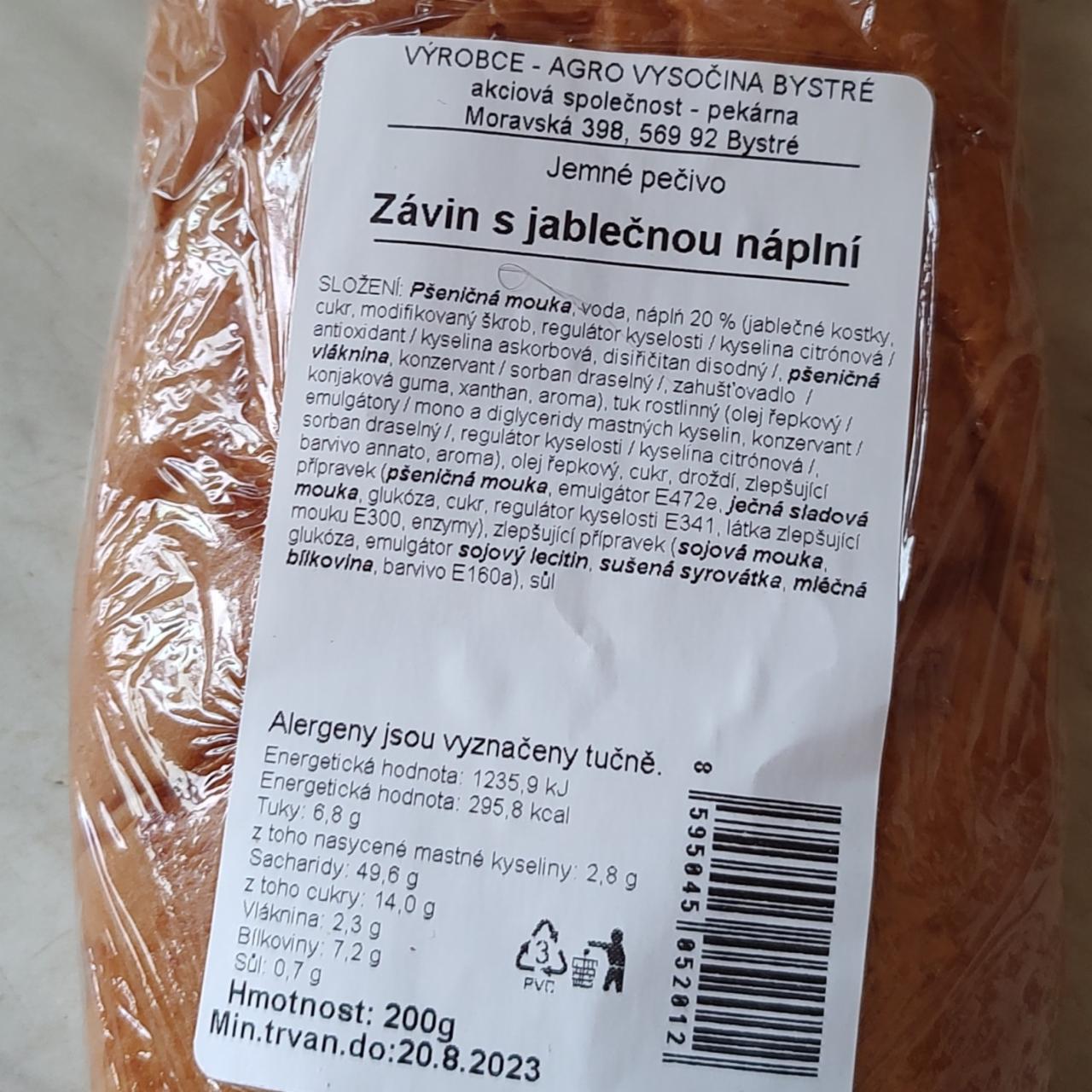 Fotografie - Závin s jablečnou náplní Agro Vysočina Bystré