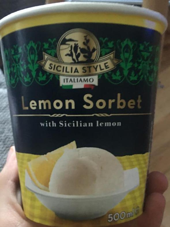 Fotografie - Lemon Sorbet with Sicilian lemon Italiamo
