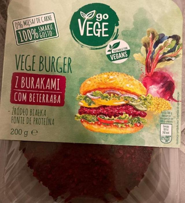 Fotografie - Vege Burger s červenou řepou Go Vege
