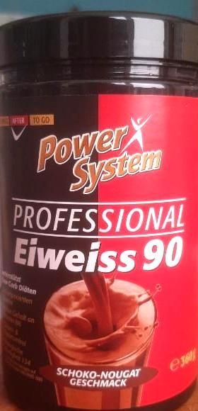 Fotografie - Professional Eiweiss 90 schoko-nugat geschmack Power System