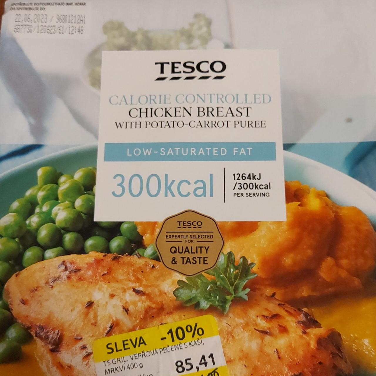 Fotografie - Calorie Controlled Chicken with potato-carrot puree Tesco