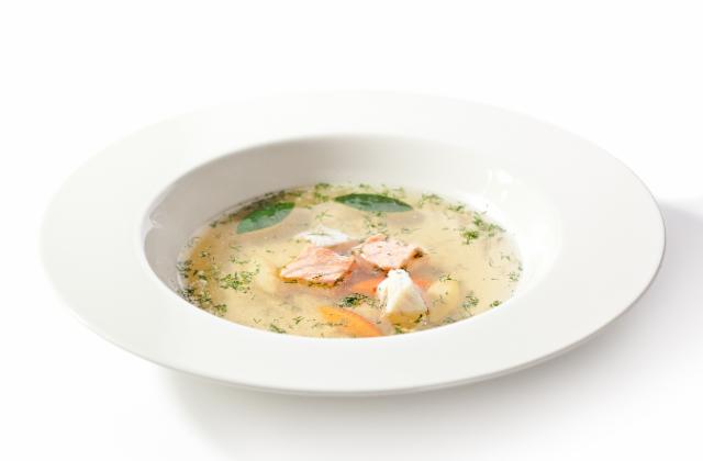 Fotografie - rybí polévka se zeleninou