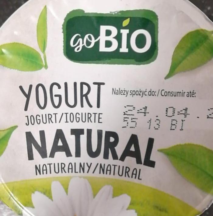 Fotografie - Jogurt Naturalny Go Bio